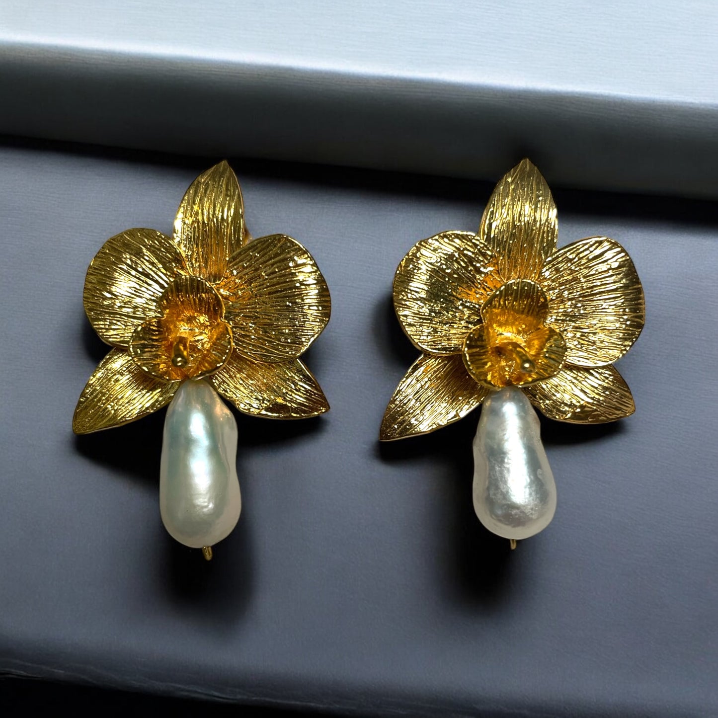 Mother of Pearl Persian Floral Earrings