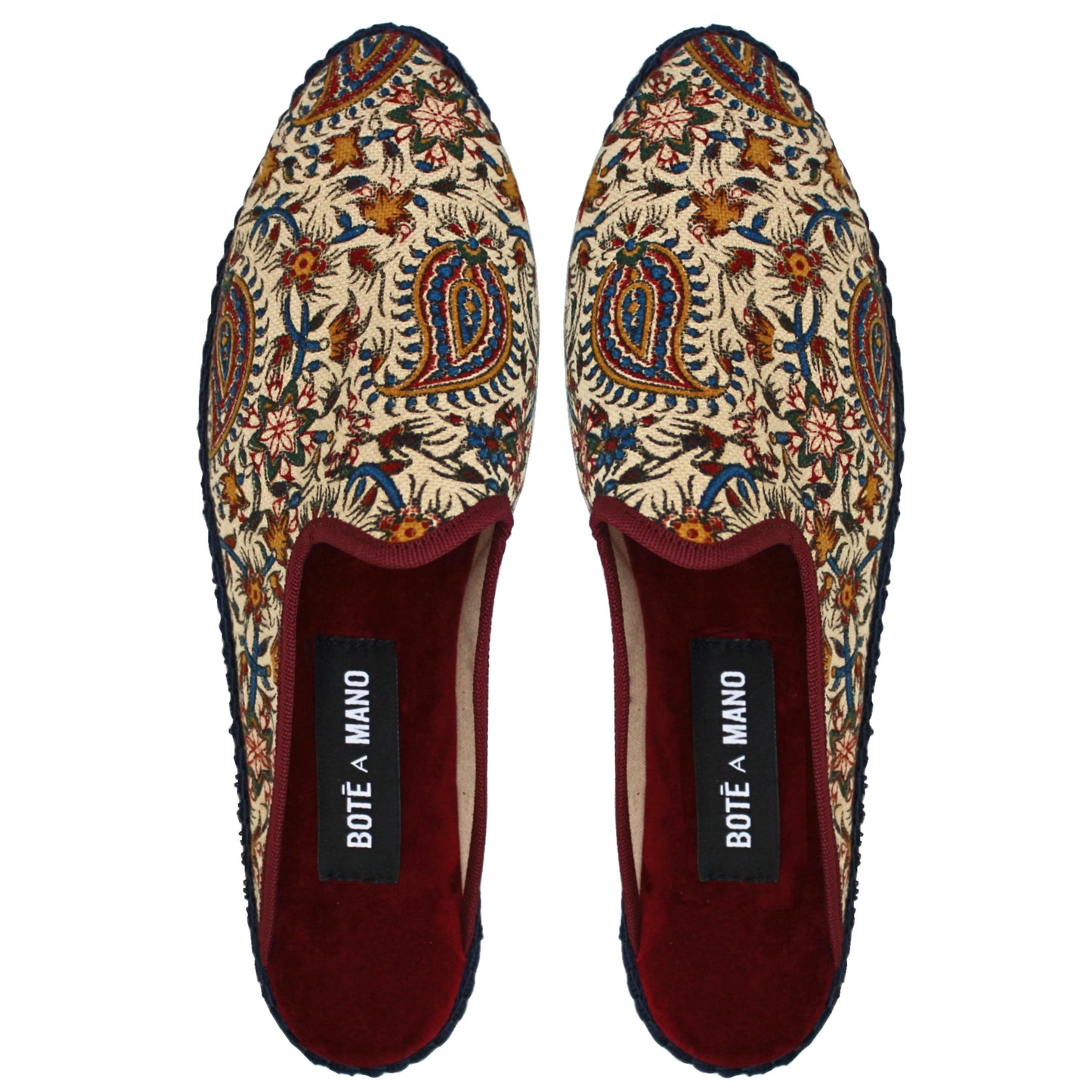'Nâr' Beige Backless Venetian Slippers - Boté A Mano