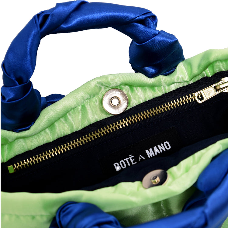 Rainbow Palette of Nassir ol Molk - Lime Blue Tote Bag