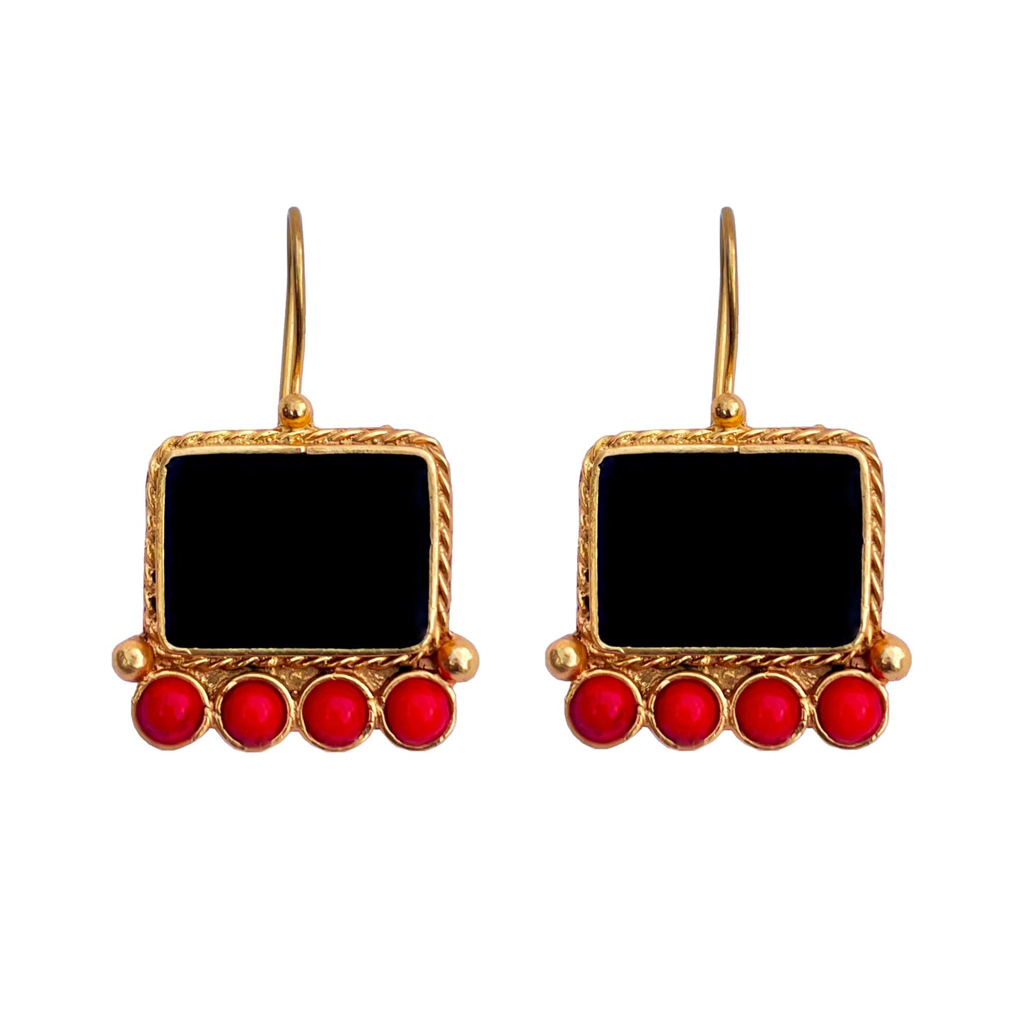 Black Onyx Earrings - Boté A Mano