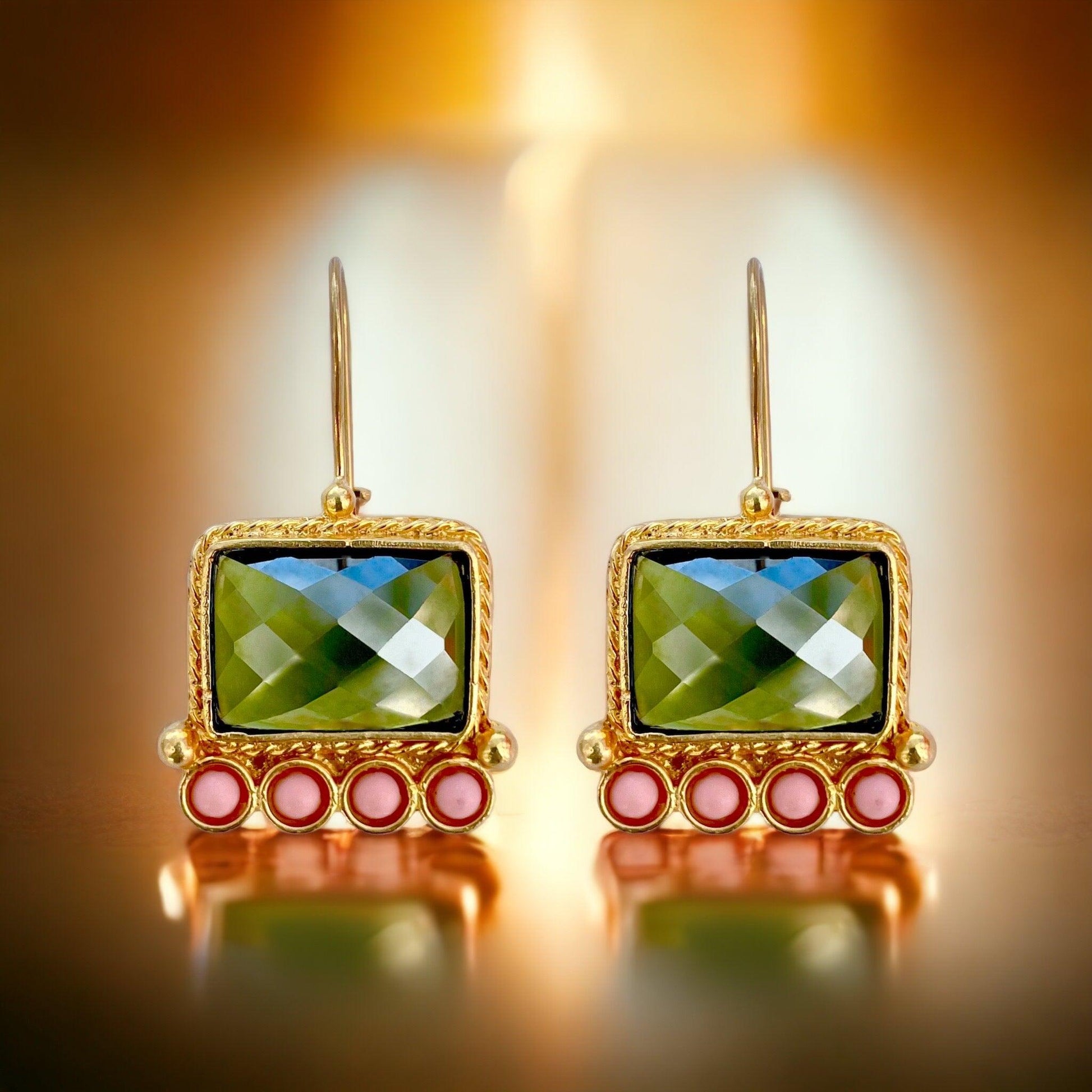 Green Earring - Boté A Mano