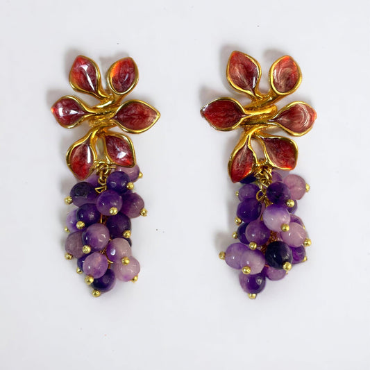 BOTE A MANO Amethyst earrings