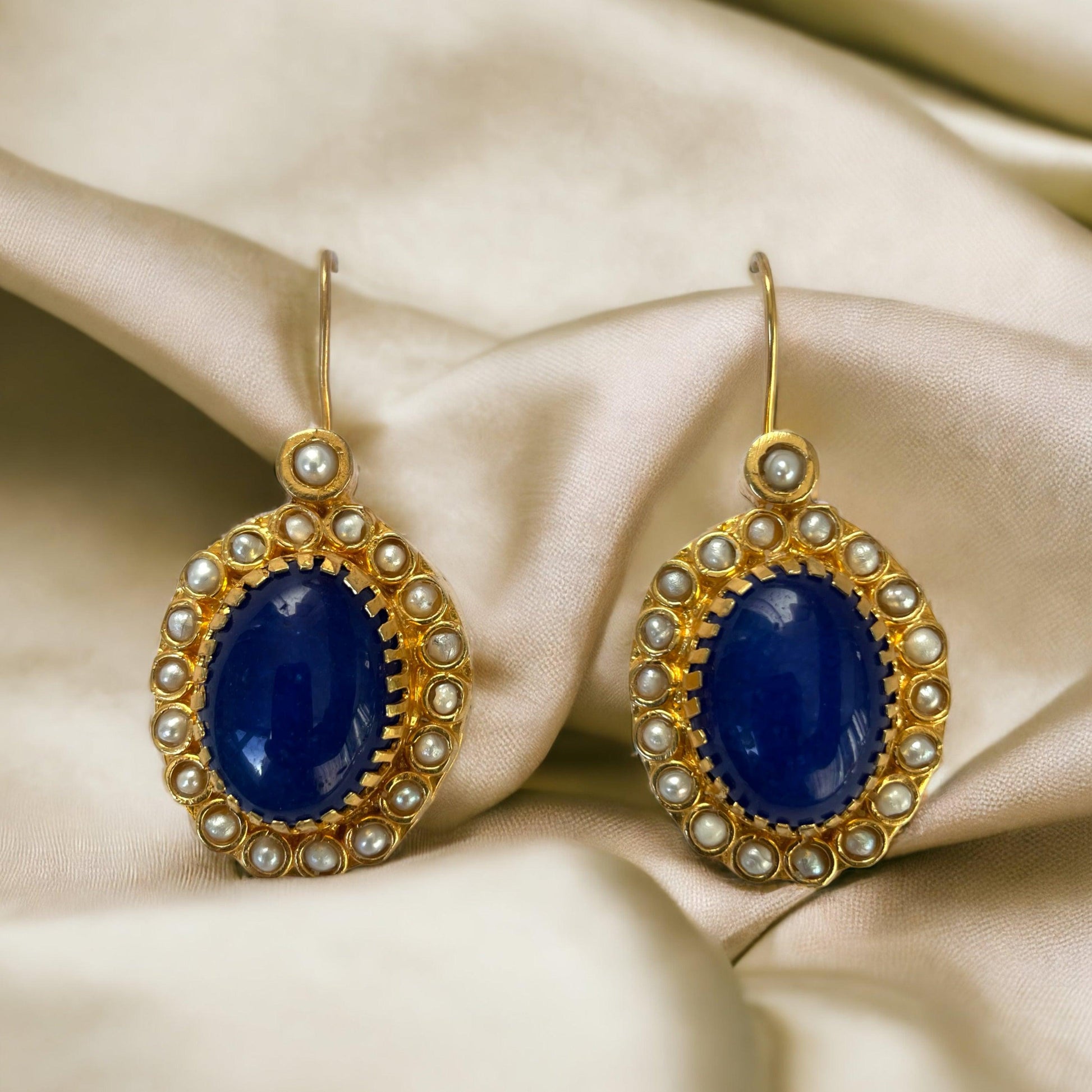 Lapis Lazuli Earrings - Boté A Mano