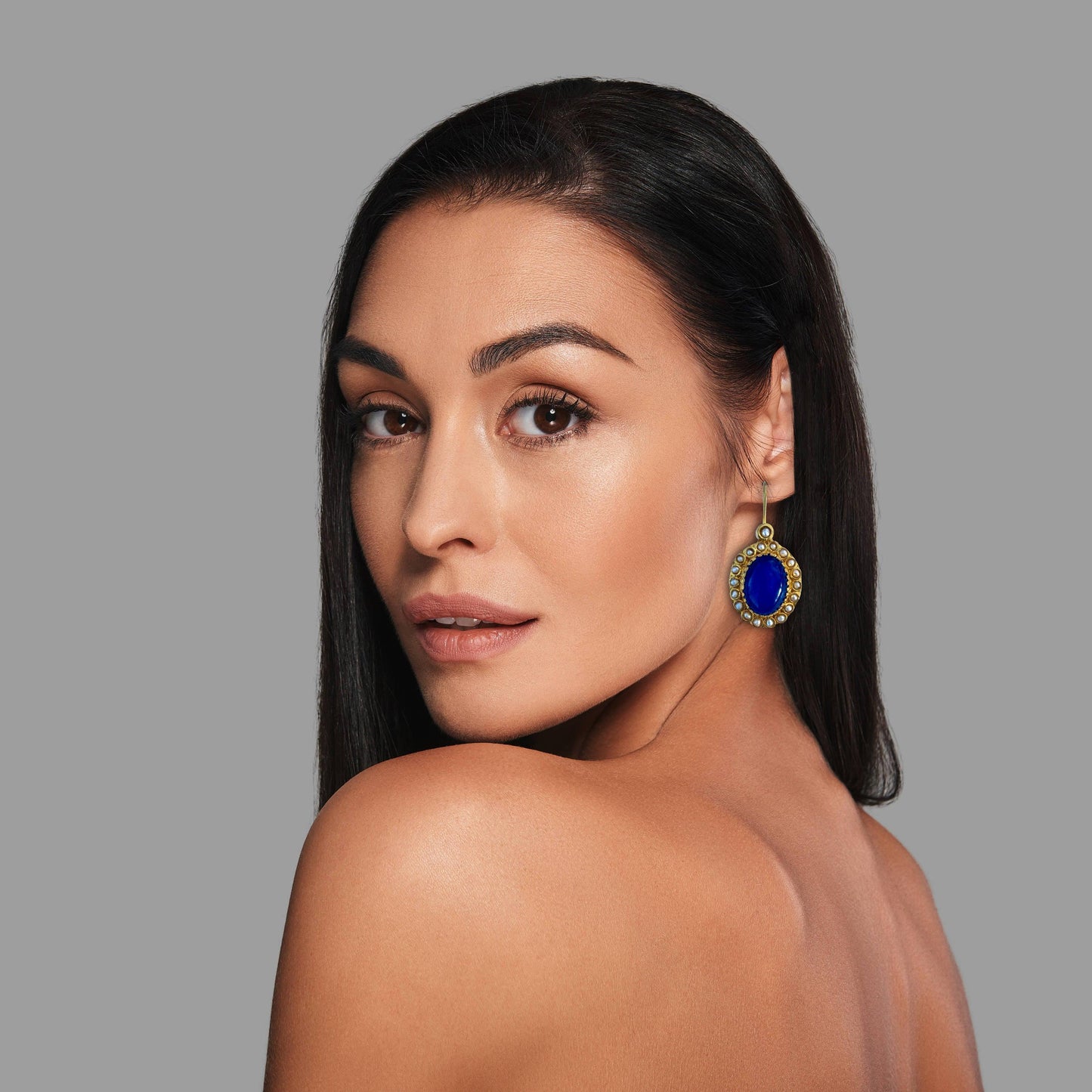 Lapis Lazuli Earrings - Boté A Mano