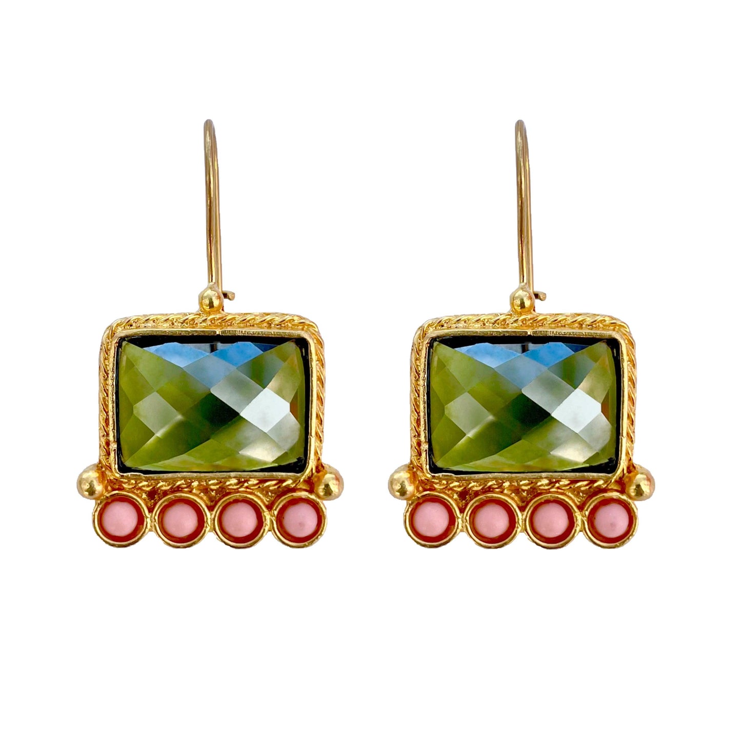 Green Earring - Boté A Mano