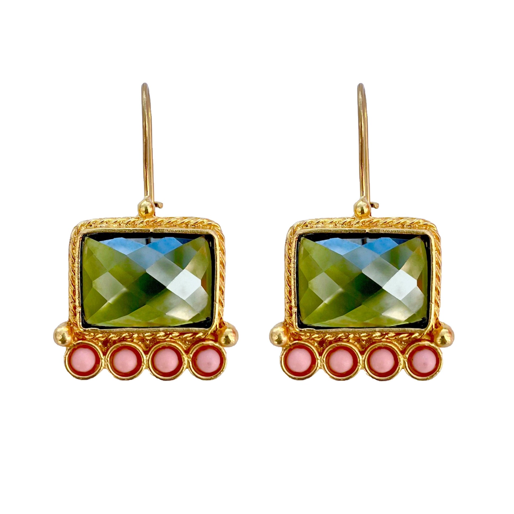 Green Earring - Boté A Mano