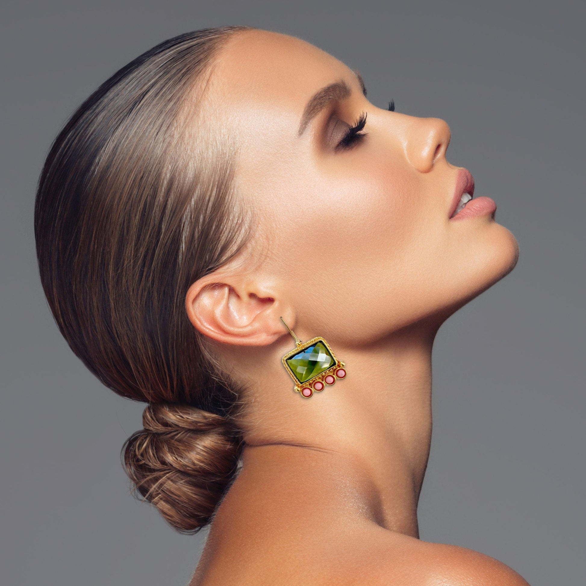 Green Earring - Boté A Mano