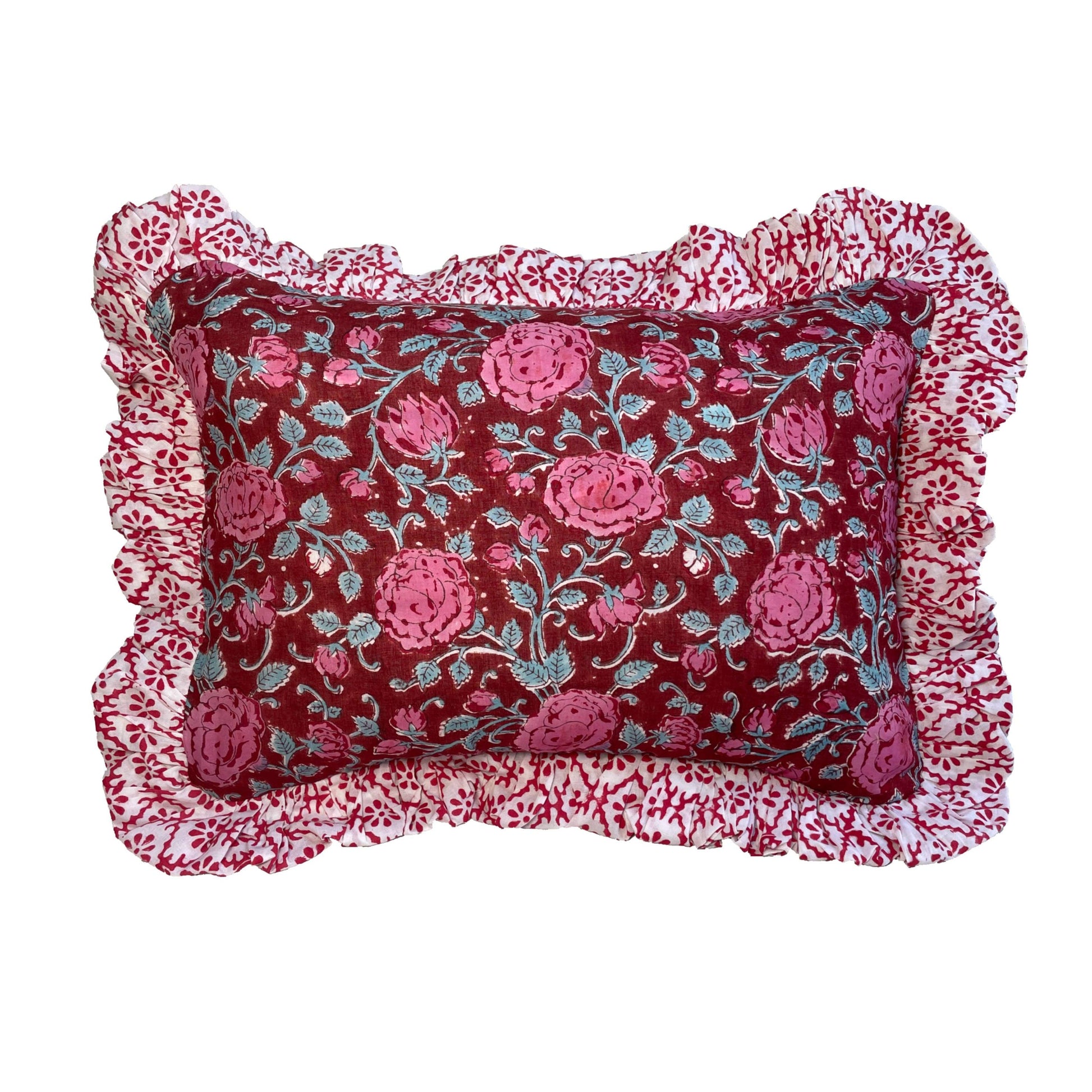 BOTE A MANO - Block Print Cushion 