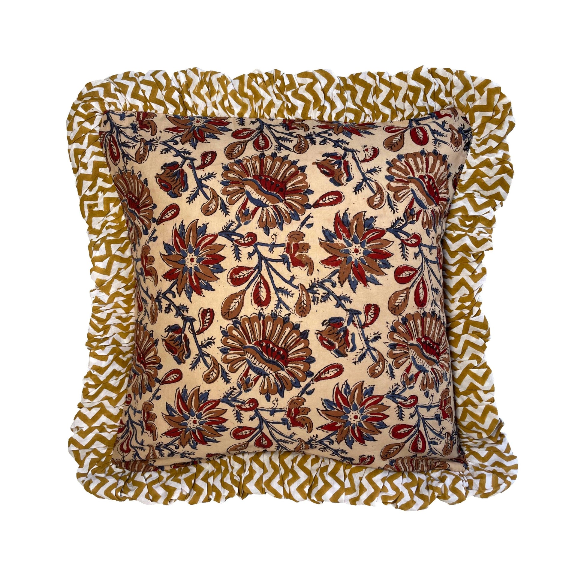 BOTE A MANO - Block Print Cushion 