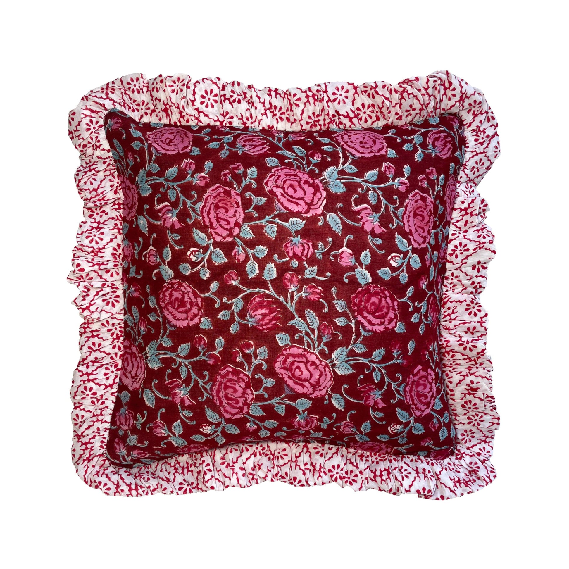 BOTE A MANO - Block Print Cushion 