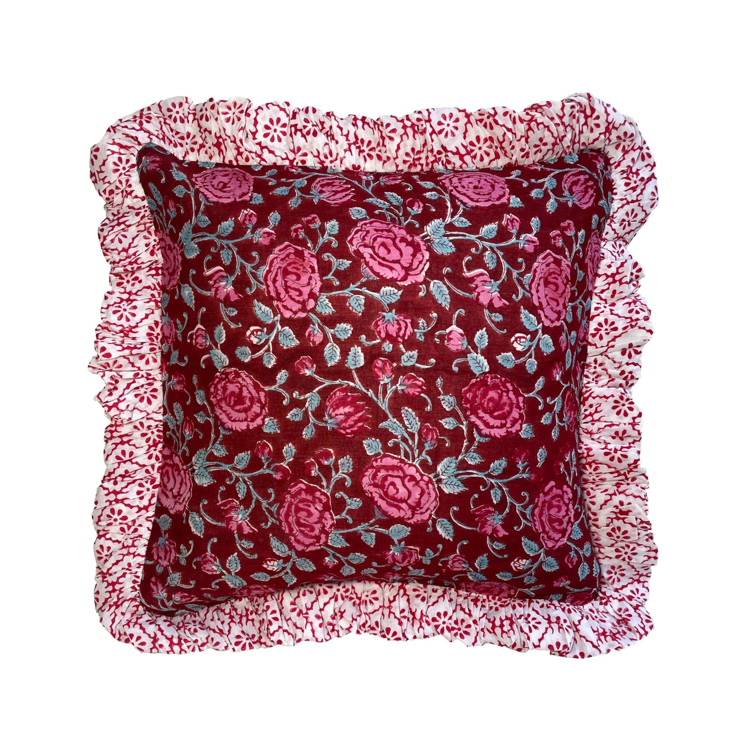 BOTE A MANO - Block Print Cushion 