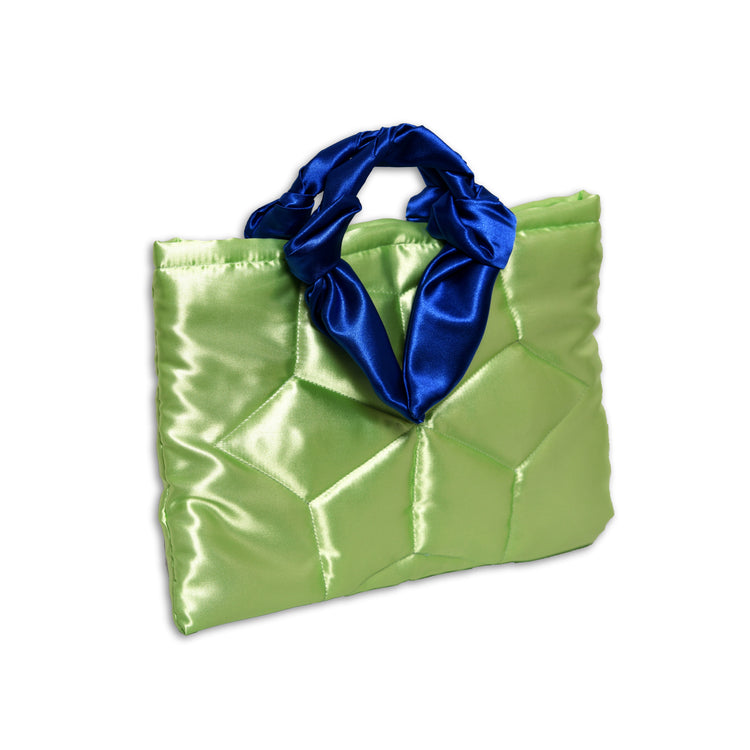 Rainbow Palette of Nassir ol Molk - Lime Blue Tote Bag